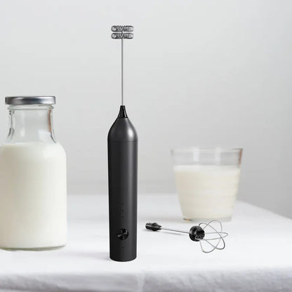 Batedor Poderoso de Cozinha Espumador de Leite Portátil para Lattes, Misturador de Bebidas Elétrico, Recarregável, Batedor de Ovos