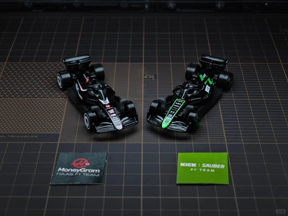 Hot Wheels X Formula 1 1/64 Collectible Car Toys 5 Packs Haas F1 Team Kick Sauber F1 Team Moneygram Theme Vehicle Gifts For Fans