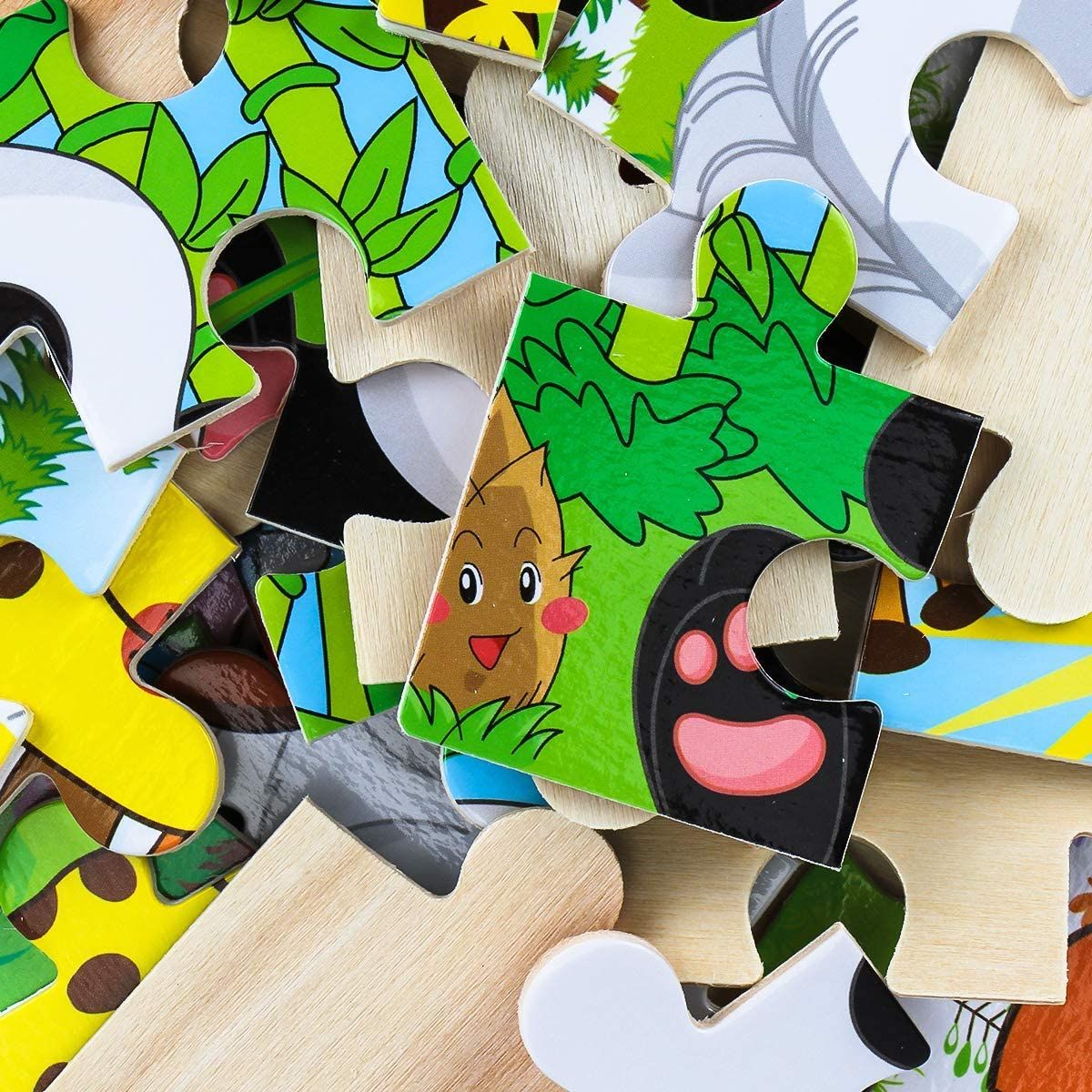 9/16 Jigsaw Puzzles for Kids Ages 2 3 4 5 Toddler Wooden Puzzle Preschool Educational Toys Set Animals Puzzle for Boys and Girls