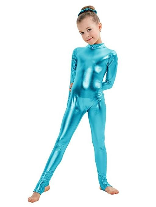 SPEERISE Toddler Sleeveless Leotard Boys Ballet Bodysuit Shiny Metallic Gymnastics Short Spandex Tank One-piece Unitards for Kid