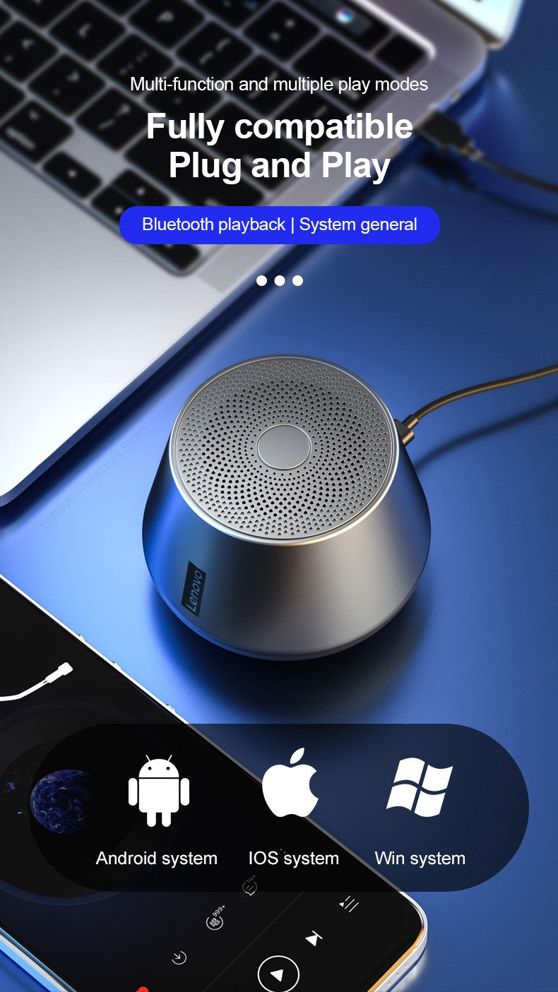 Escolha Original Lenovo K3 Pro Bluetooth V5.0 Alto-falante Reprodutor de Música Portátil Altifalante Stereo Surround Sem Fio
