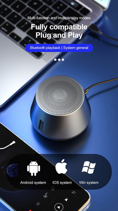 Escolha Original Lenovo K3 Pro Bluetooth V5.0 Alto-falante Reprodutor de Música Portátil Altifalante Stereo Surround Sem Fio