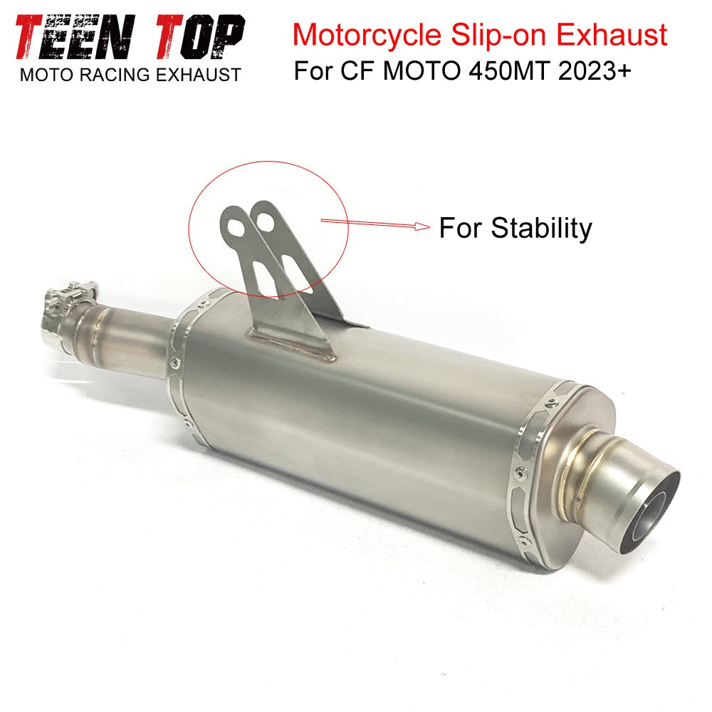 For CFMOTO 450MT Exhaust Muffler High Performance Stainless Steel Motorcycle Escape 450 MT Racing Moto Silencieux 2023+