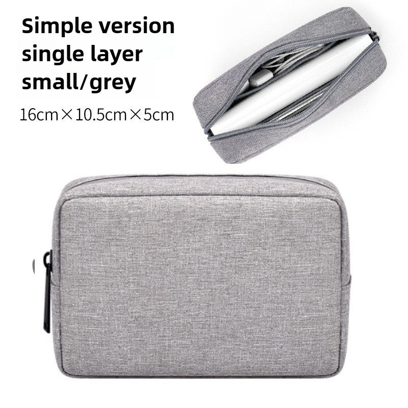 Travel Essentials Pouch Organizer for USB Cables Earphones Gadgets Storage Bag Digital Accessories Makeup Cover Devices