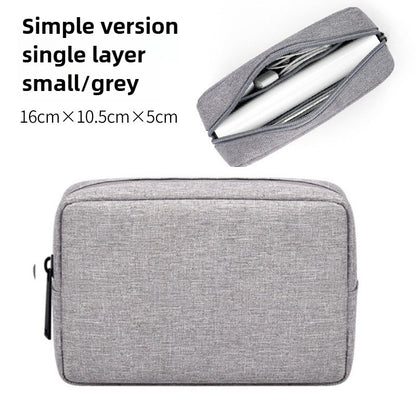 Travel Essentials Pouch Organizer for USB Cables Earphones Gadgets Storage Bag Digital Accessories Makeup Cover Devices