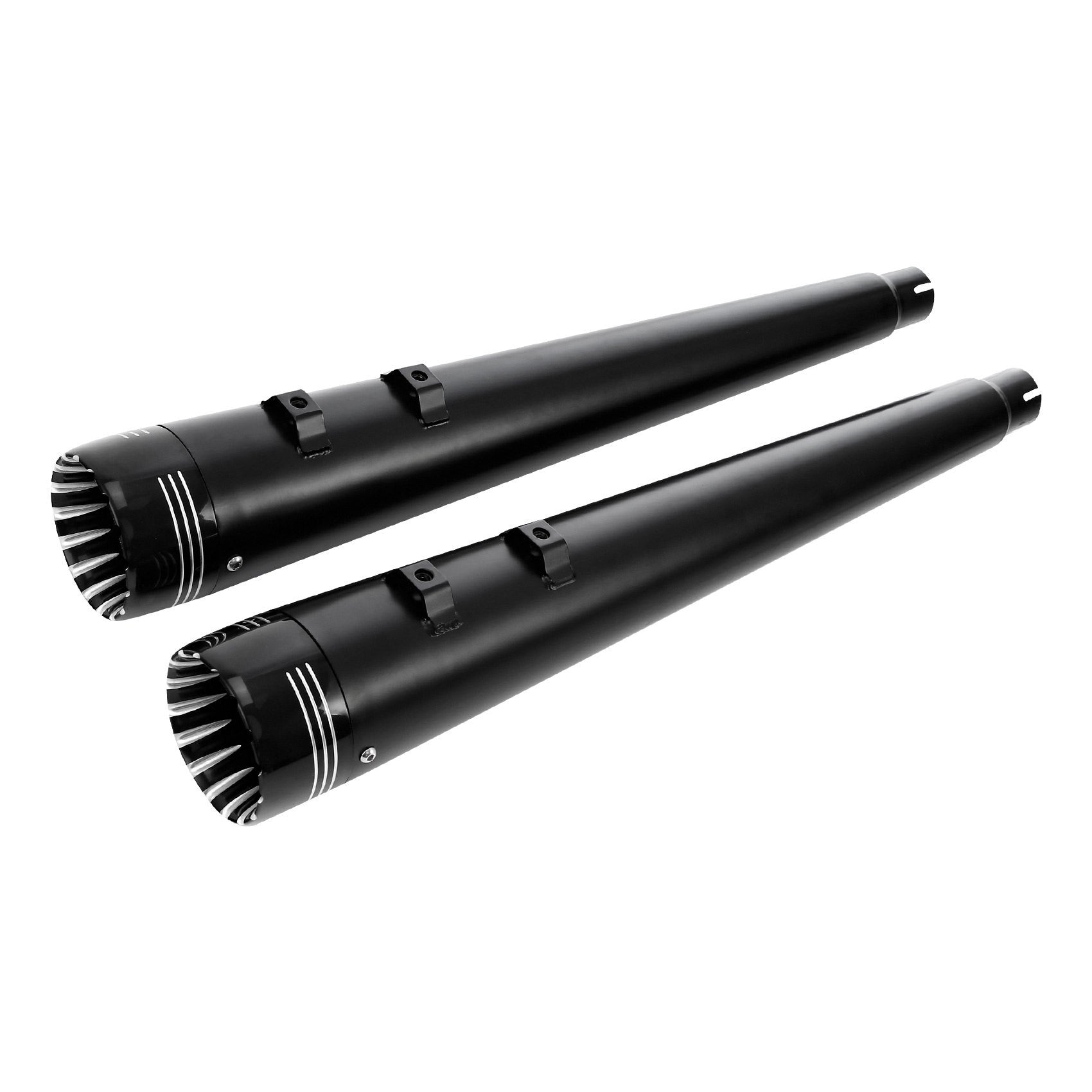 Motorcycle 4" Slip-on Mufflers Exhaust Pipes For Harley Touring Electra Street Glide 1995-2016