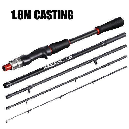Sougayilang Lure Fishing Rod 1.8m 2.1m Carbon Fiber Spinning Casting Fishing Rod Bait Weight 10-30g for Carp Pike Bass Fishing