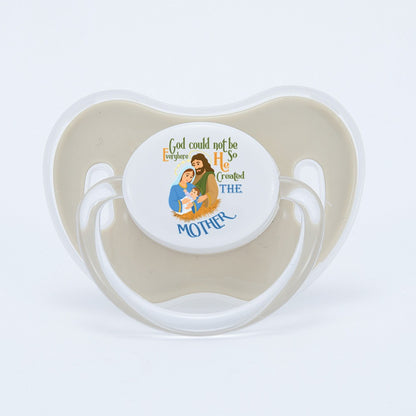 MIYOCAR colorful lovely Jesus mother pacifier dummy BPA free unique gift for new born baby shower