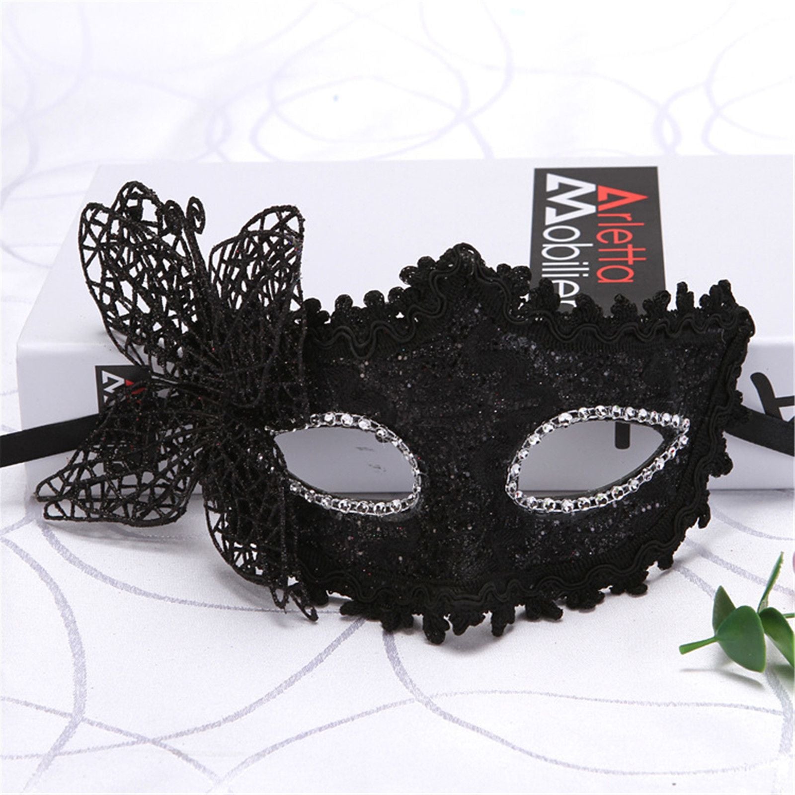 2025 NEW Side Butterfly Masquerade Mask New Fashion Half Face Eye Mask Party Makeup Ball Venetian Party Mardi Gras Mask