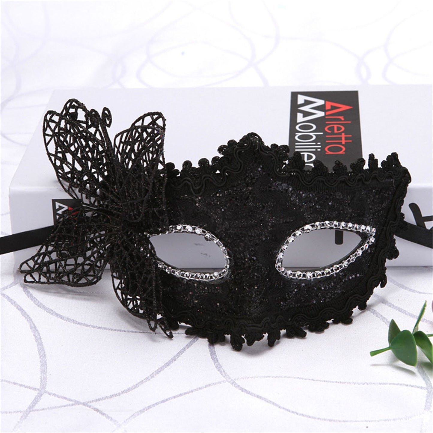 2025 NEW Side Butterfly Masquerade Mask New Fashion Half Face Eye Mask Party Makeup Ball Venetian Party Mardi Gras Mask