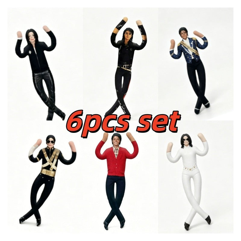 Abstract Michael Jackson Figure Creative Rat Jerky Doll Stuffed Ornament Bendable Rat Jerky Figurine Props Laoshu Gan Doll