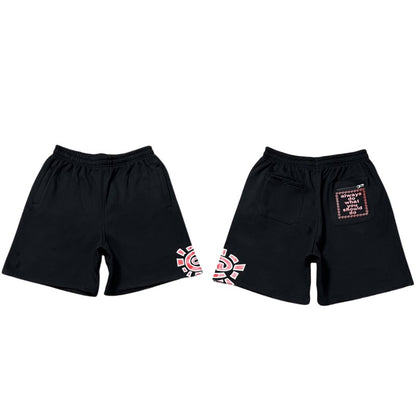 ADWYSD Shorts Sun Roll Basic Printed Drawstring Shorts American Casual Men Women's Basketball Short Pants