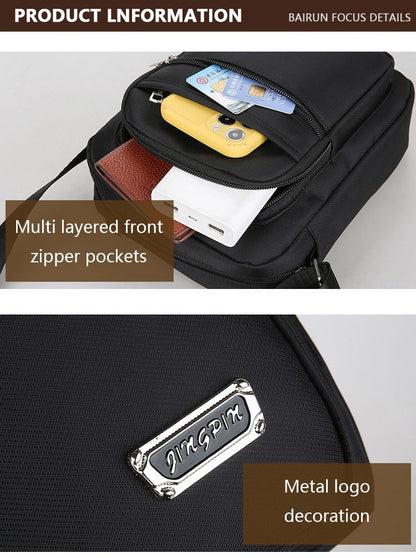 Waist Men's Crossbody Messenger Bags Male Canvas Shoulder Bags Men Handbag Chest Shoulder Belt Bag Casual Large Boy Satchel Grey