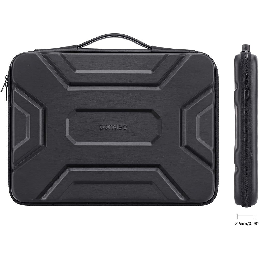 13 14 15.6 17 inch Laptop Sleeve Shoulder Bag Shockproof Computer Bag Waterproof EVA Protective Carrying Case Black