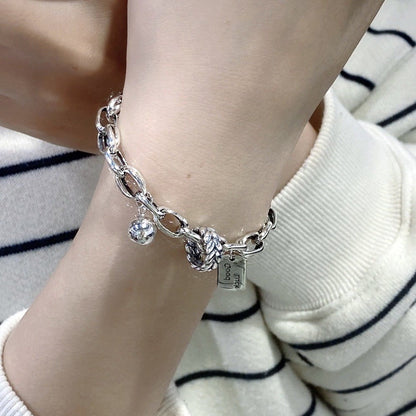 Pulseira Bracelete de Prata Esterlina 925 Pena Flor Dourada Vintage Punk Para Mulheres Homens Joias da Moda Presente Dropship Atacado