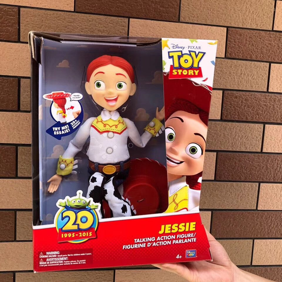 Quente 40cm Disney Pixar Toy Story Woody Bonecos De Ação Fala Em Inglês Personagem Boneca Roupa Cowboy Presente De Aniversário Para Crianças