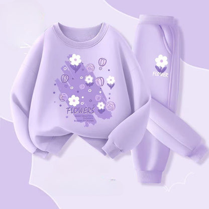 Autumn Baby Boy Clothes Fashion Printed T-shirts and Pants 2 Pieces Set Children Girls Casual Top Bottom Outfits Tracksuits