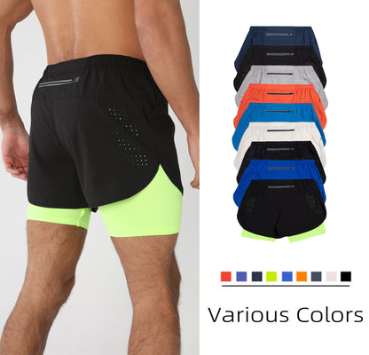 Gym Shorts Men Running Shorts with Liner Pockets Towel Loop Quick Dry Lightweight Workout Men's Breathable Athletic Sport Shorts