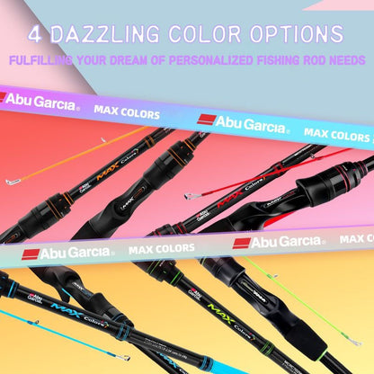 Vara de pesca Abu Garcia Rainbow original 4 cores 2 partes Vara de pesca de isca