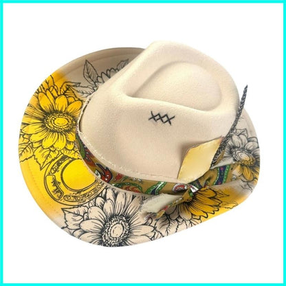 Friendly Cotton Blend Western styles Hat Braided Band Decoration Unisex