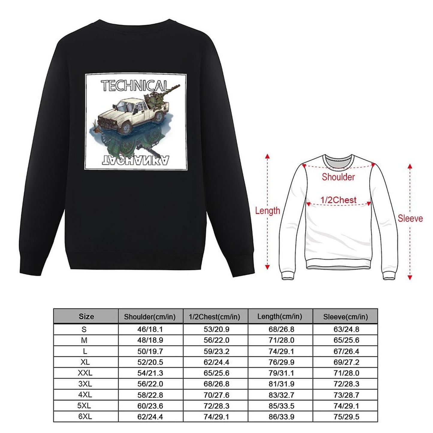 Technical/Tachanka Pullover winter clothes tracksuit men wear graphic t shirts men new in hoodies & sweat-shirt