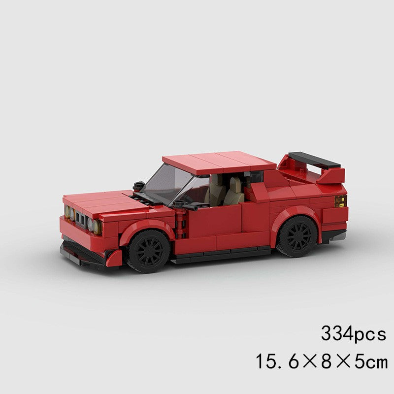 MOC Speed Sports Super Carro de Corrida Blocos de Montar DIY Tijolos Cidade Rally Técnico Grande Veículo de Corrida Presente de Natal Brinquedo