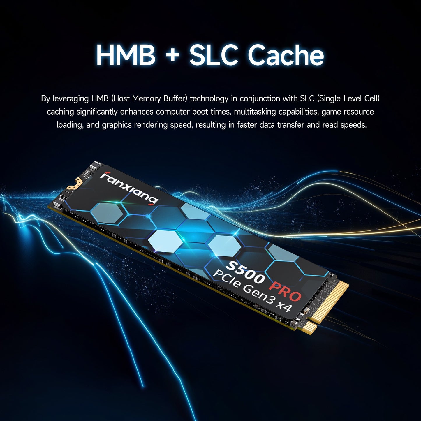 Fanxiang S500 Pro M.2 SSD Disco Rígido 1TB 2TB 3500MB/s NVMe M2 SSD 512GB PCIe 3.0 Unidade de Estado Sólido Interna Para Notebook PC de Mesa