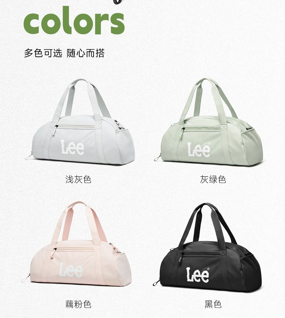 LEE Dry Pocket Sports Fitness Gym Bag for Women Men Large Capacity Waterproof Oxford Duffel Luggage Travel Bag Shoe Compartment
