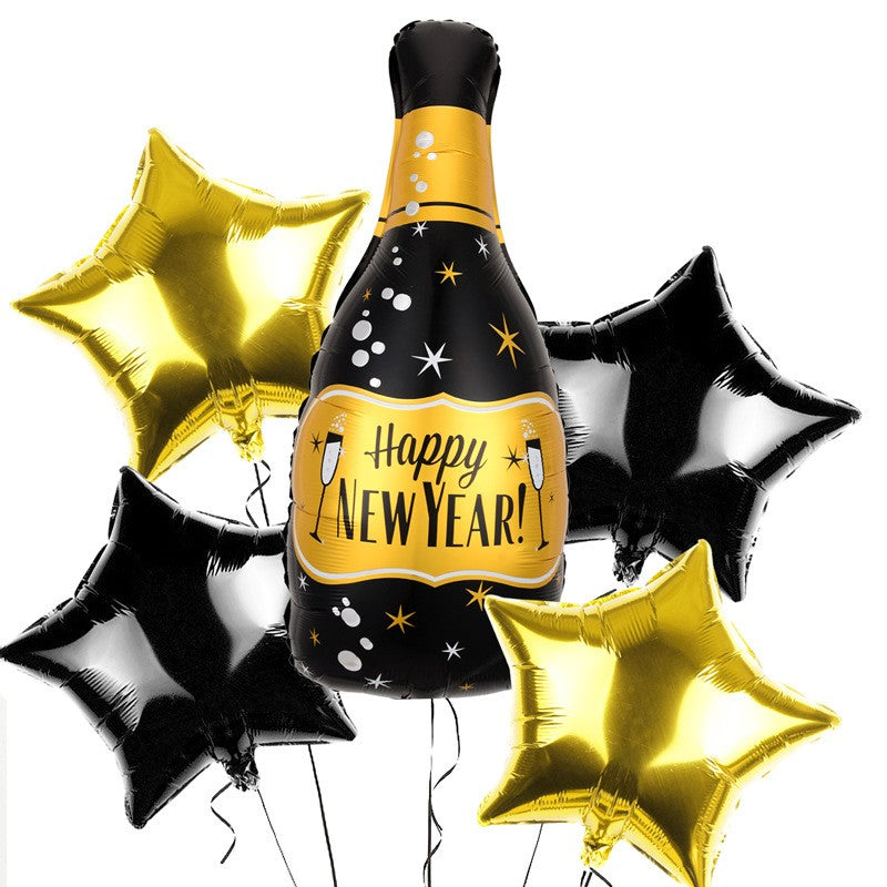 16 Inch 2027 Happy New Year Foil Balloons Christmas New Year Party Decoration Festival Party Supplies Photo Props Home Decor