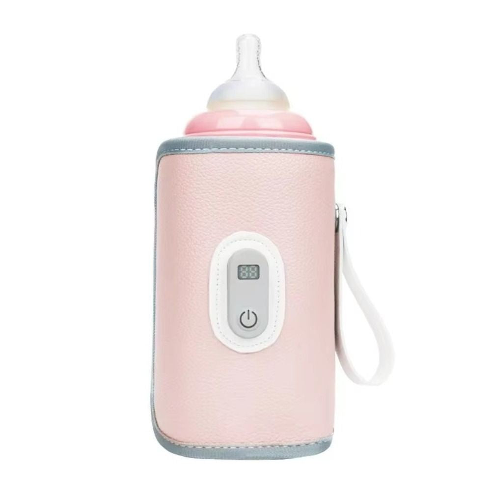 Digital Baby Bottle Warmer Type-C 5 Levels Milk Bottle Insulation Cover LED Display Heating Bottle Thermal Heater Newborn