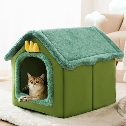 Casa de Cachorro Dobrável, Casinha, Cama, Tapete Para Cães Pequenos e Médios, Gatos, Quente de Inverno, Cama de Gato, Ninho, Produtos Para Animais de Estimação, Cesta, Caverna de Filhotes, Sofá Para Pets