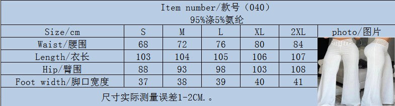 Women High Elastic Waist Wide Leg Loose Pants Summer Fashion Oversized Solid Color Dance Full Flare Trousers LRFZ-m040