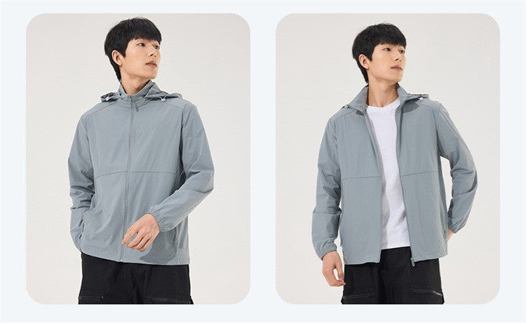 2025 new [new product upgraded skin clothing] high elastic sunscreen clothing men's and women's color contrast machine bag ice s