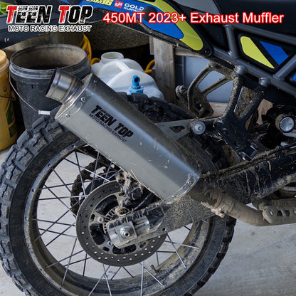 For CFMOTO 450MT Exhaust Muffler High Performance Stainless Steel Motorcycle Escape 450 MT Racing Moto Silencieux 2023+
