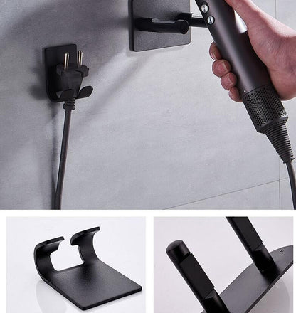 Organizador de Secador de Cabelo de Parede Impermeável, Economiza Espaço e Durável, Ideal para um Banheiro Livre de Bagunça, Suporte para Secador de Cabelo