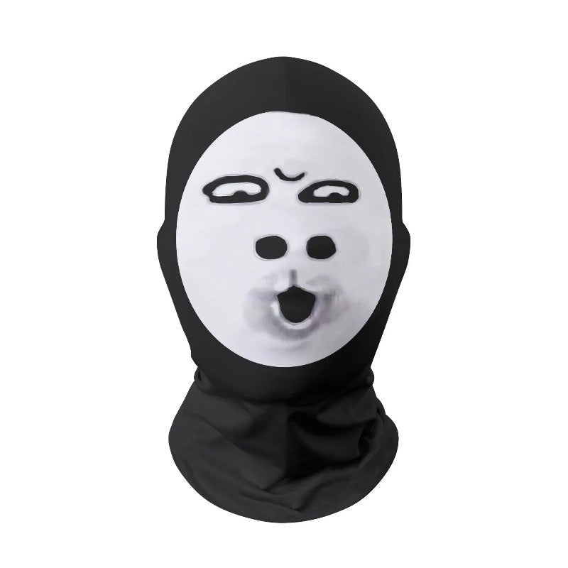 2Pcs 3D Printed Full Face Mask Realistic Celebrity Face Mask Props Costume for Party Supplies Cosplay Visual Men Women Headgear