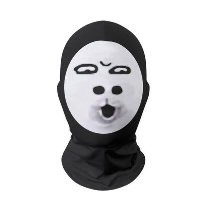 2Pcs 3D Printed Full Face Mask Realistic Celebrity Face Mask Props Costume for Party Supplies Cosplay Visual Men Women Headgear