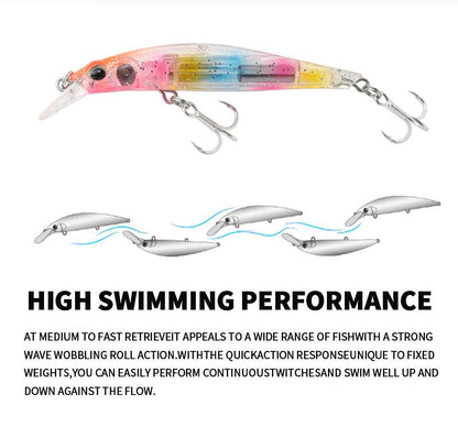 Isca Artificial Minnow Japonesa 80mm 9g Afundante para Pique Truta Swimbait Super Ímã Wobblers Isca Dura Suprimentos 9043