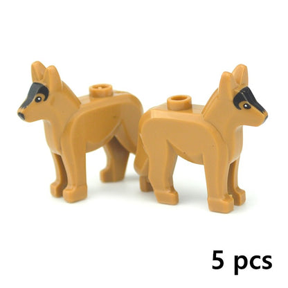 Creative DIY Model cute little Animal MOC Brick Building Blocks Pet Zoo Dog Duck Tortoise Penguin Cat Pig Bird Rabbit Toys