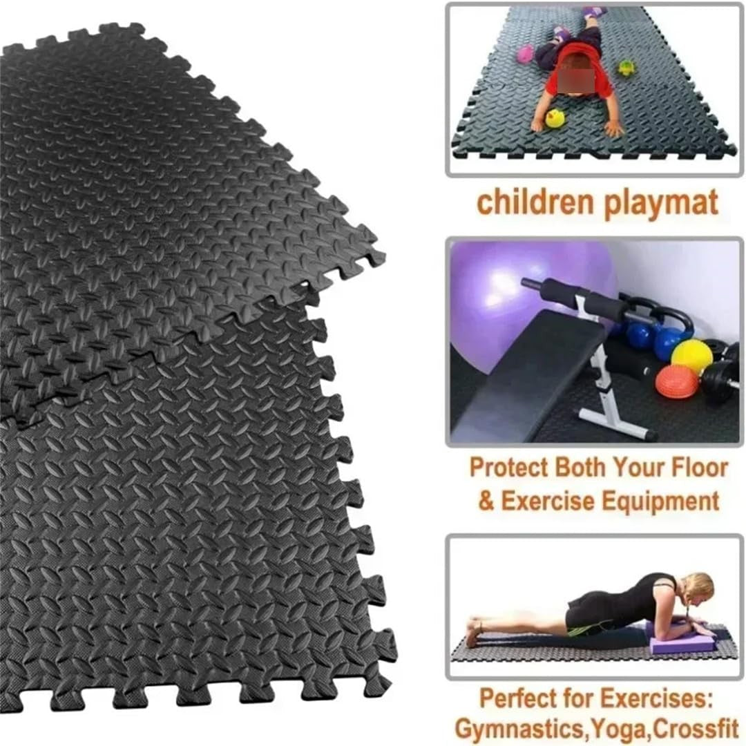 High-Density EVA Foam Play Mat – 30x30cm Waterproof, Non-Slip, Thickened Floor Tiles for Kids, Gym & Home Use