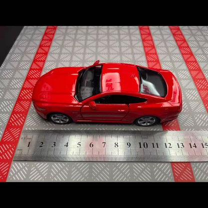 1:36 Ford Mustang GT Toy Car Model Replica Scale Metal Diecast Miniature Art Vehicle Figure Collection Xmas Gift Boy Toy