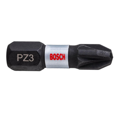 BOSCH Original Ponta de Parafusadeira Impact Control PH1/PH2/PH3/PZ2/PZ3 Aço Modificado S2 Alta Dureza Acessórios para Ferramentas Elétricas