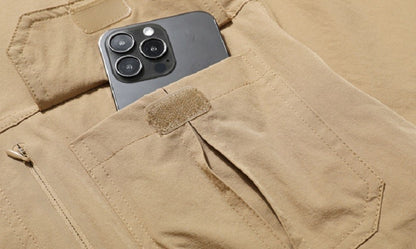 Spring Men Tactical Work Long Sleeve Shirt Man Outdoor Casual Multi Pocket Shirts Male Autumn Breathable Cargo Oversized Blouses