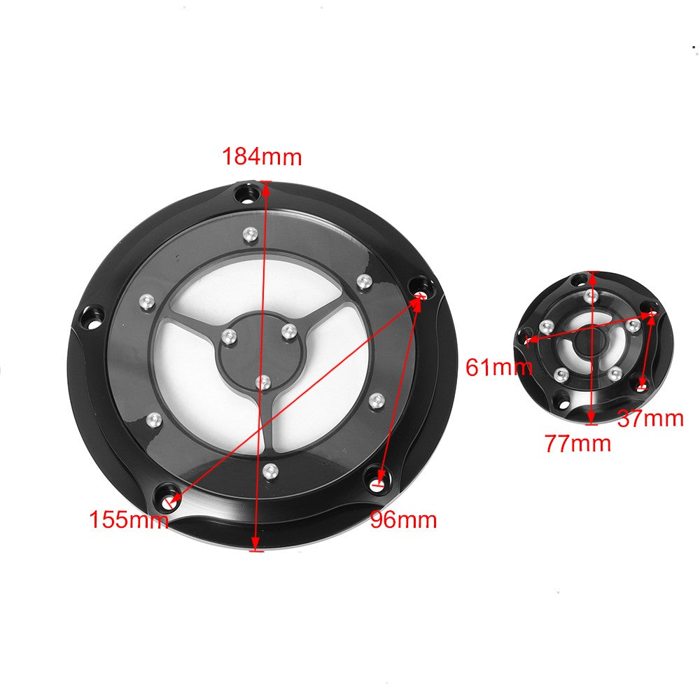 Tampa do motor CNC para Harley Touring Street Glide Softail Night Train Dyna 1999-2017 com 5 furos Derby Timing Timer
