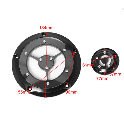 Tampa do motor CNC para Harley Touring Street Glide Softail Night Train Dyna 1999-2017 com 5 furos Derby Timing Timer