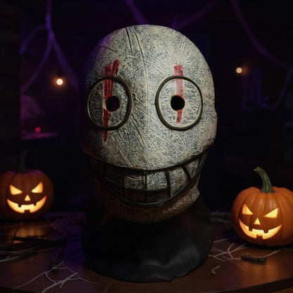 Halloween Ghost 3D Printed Mask, Stretchy Mesh Full Head Accessory, Fun Horror Cosplay Party Halloween