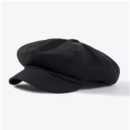 Beret Men's Fashion Spring and Summer Versatile Newsboy Cap Painter's Cap British Vintage Hat Octagonal Cap for Men and Women