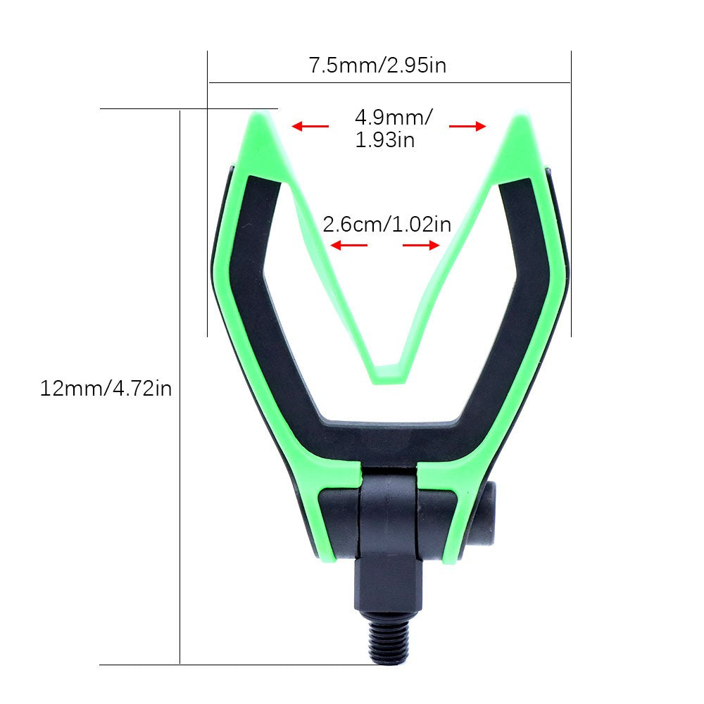 1 unidade de suporte de cabeça para vara de pesca Method Feeder com rosca M3/8 para suporte de vara de pesca de carpa.