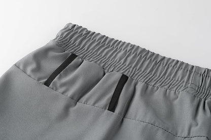 Men's two-piece sports shorts quick drying running fitness gym sports basketball shorts with lining