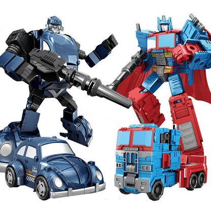 WEIJIANG NOVO 20CM Transformação Anime Boneco de Ação Brinquedos de Filme Plástico ABS Robô Carro Avião Tanque Legal Modelo Presente para Meninos